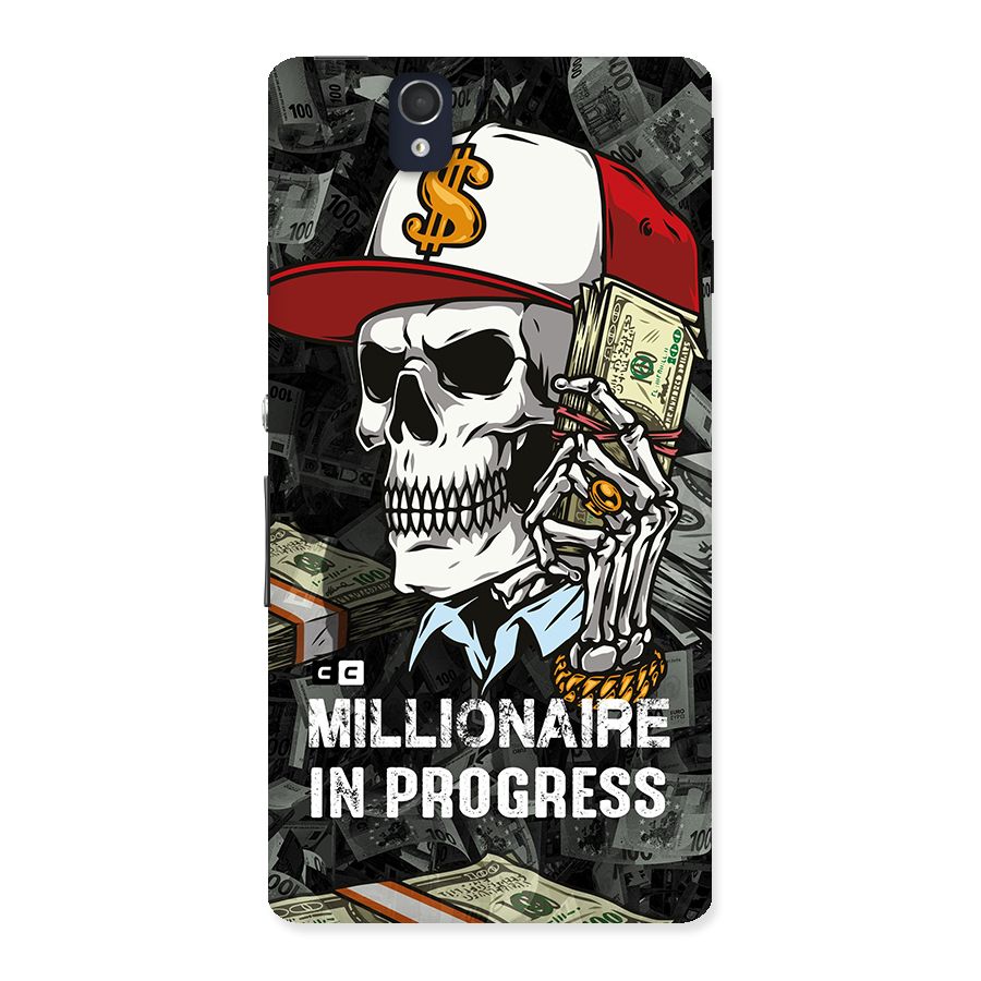 Cool Skull Millionaire In Progress Back Case for Sony Xperia Z