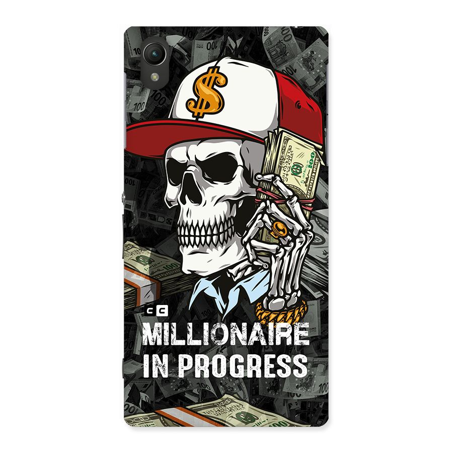 Cool Skull Millionaire In Progress Back Case for Sony Xperia Z1
