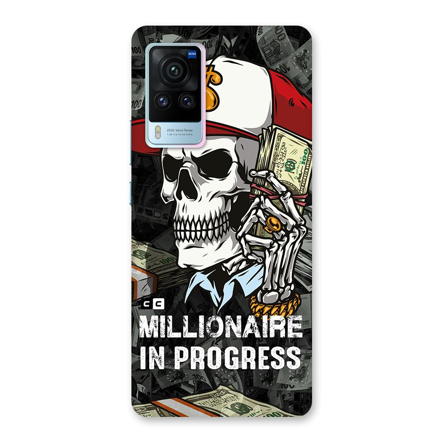 Cool Skull Millionaire In Progress Glass Back Case for Vivo X60 Pro