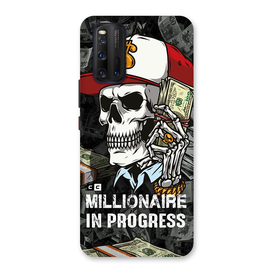 Cool Skull Millionaire In Progress Glass Back Case for Vivo iQOO 3