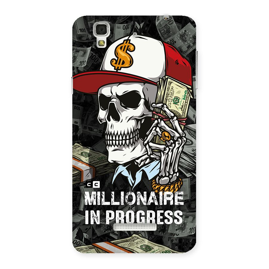 Cool Skull Millionaire In Progress Back Case for YU Yureka Plus