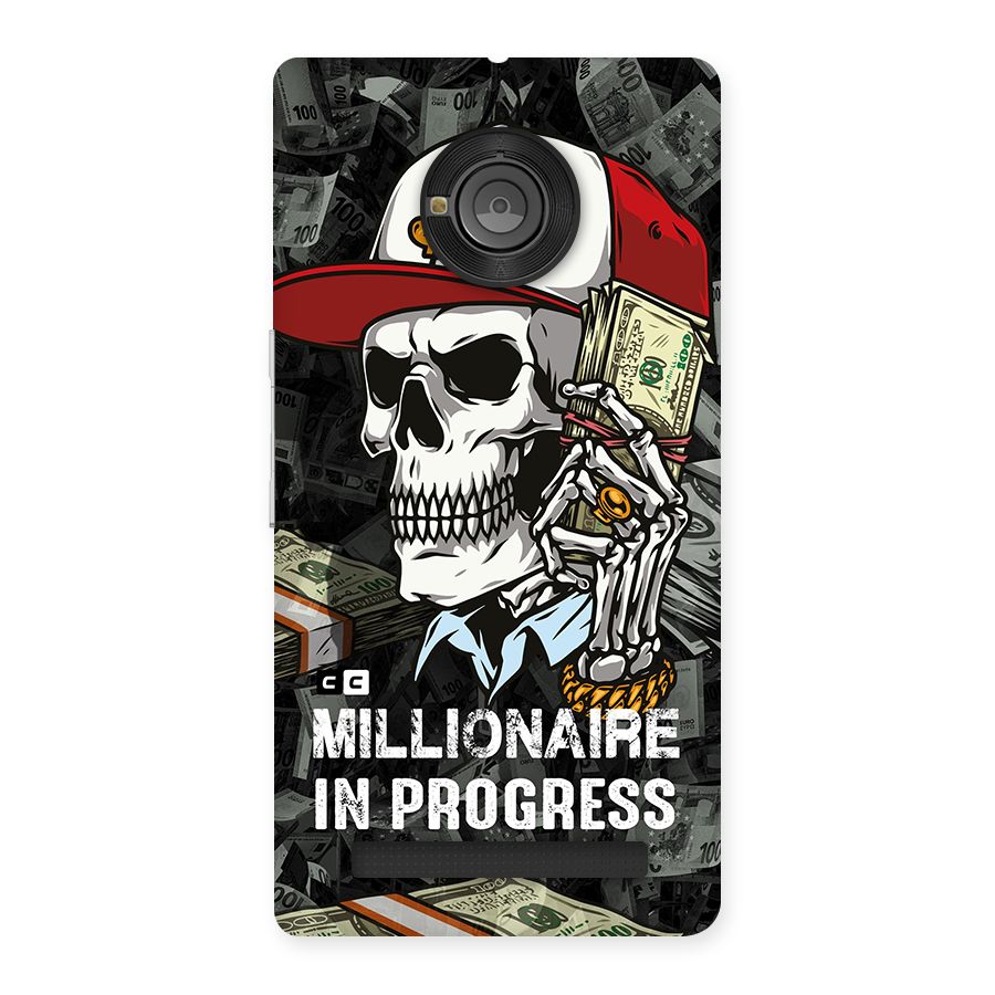 Cool Skull Millionaire In Progress Back Case for Yu Yunique