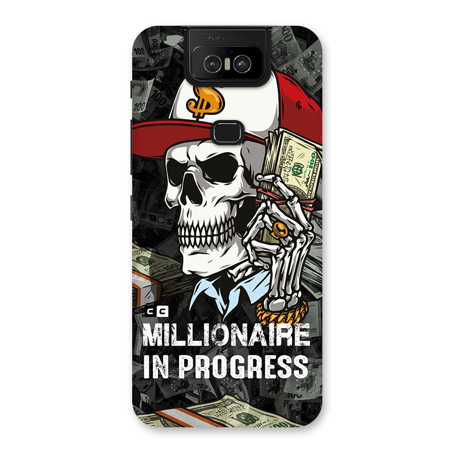 Cool Skull Millionaire In Progress Back Case for Zenfone 6z