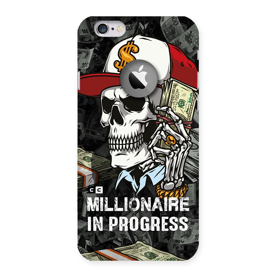 Cool Skull Millionaire In Progress Back Case for iPhone 6 Logo Cut