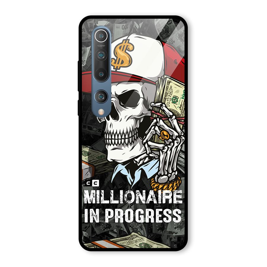 Cool Skull Millionaire In Progress Glass Back Case for Mi 10
