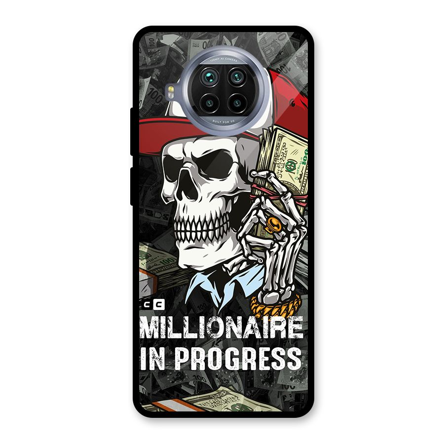 Cool Skull Millionaire In Progress Glass Back Case for Mi 10i