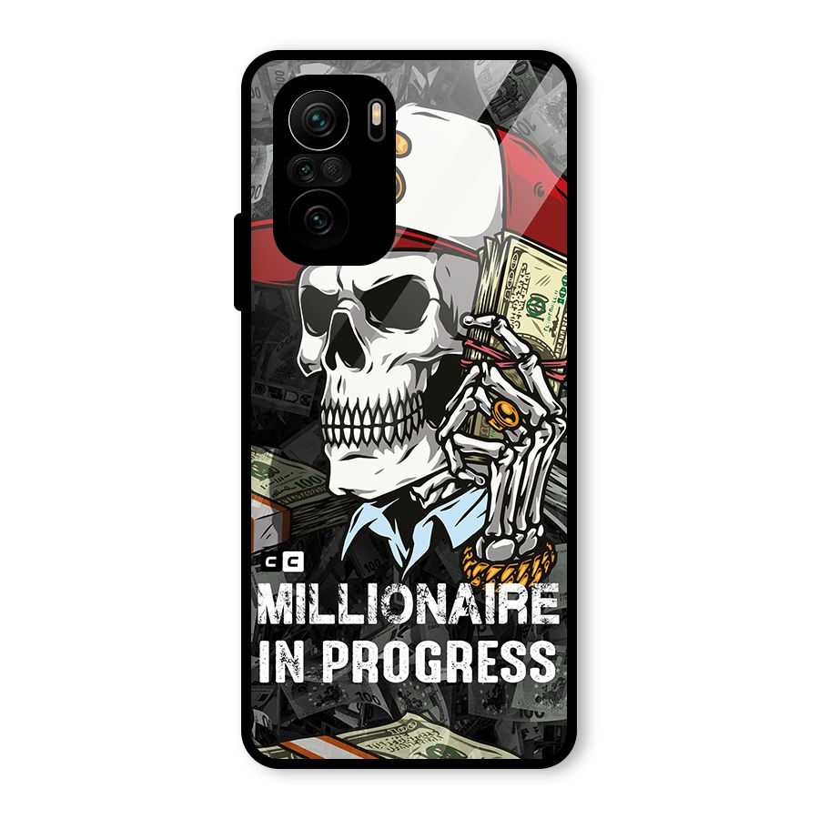 Cool Skull Millionaire In Progress Glass Back Case for Mi 11x