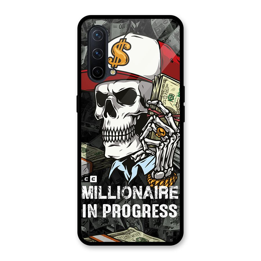 Cool Skull Millionaire In Progress Glass Back Case for OnePlus Nord CE 5G