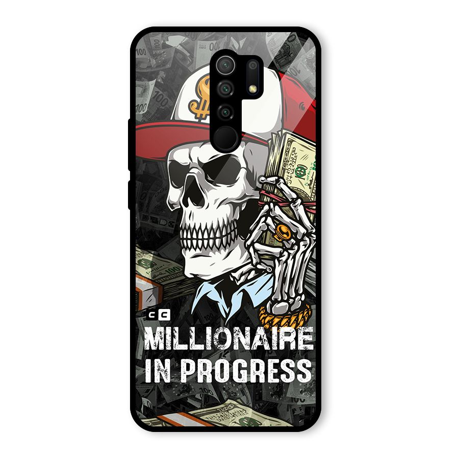 Cool Skull Millionaire In Progress Glass Back Case for Poco M2