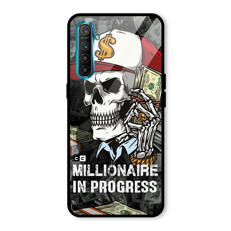 Cool Skull Millionaire In Progress Glass Back Case for Realme X2