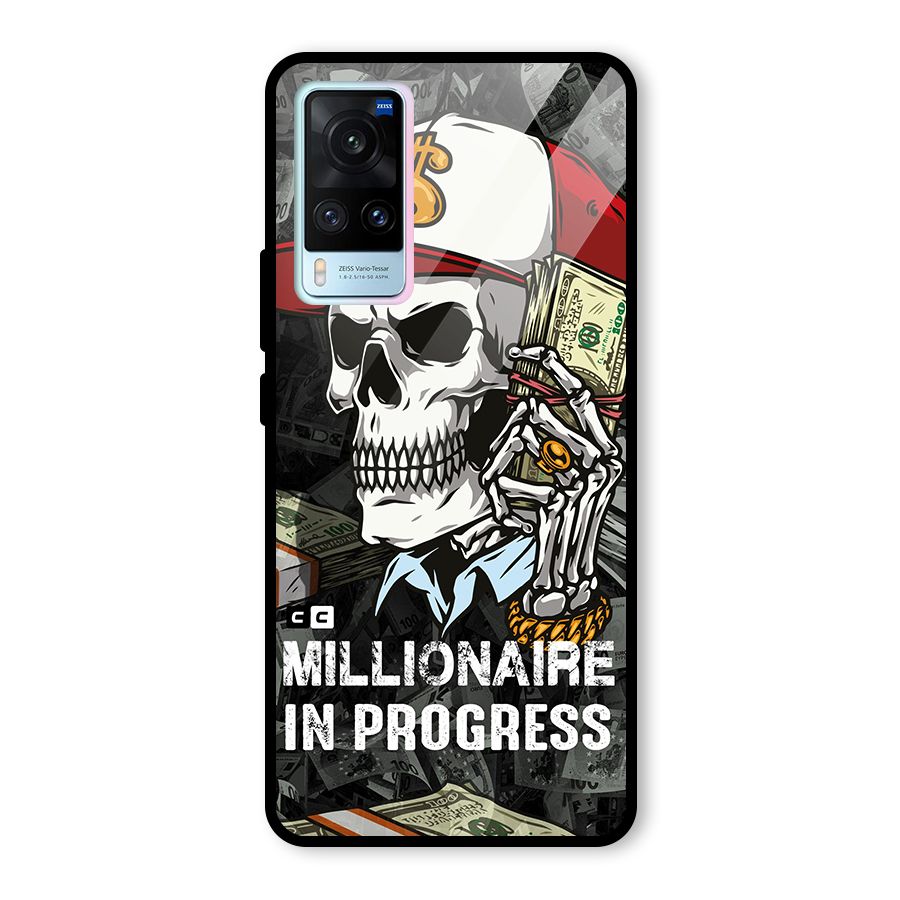 Cool Skull Millionaire In Progress Glass Back Case for Vivo X60