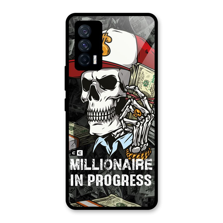 Cool Skull Millionaire In Progress Glass Back Case for Vivo iQOO 7 5G