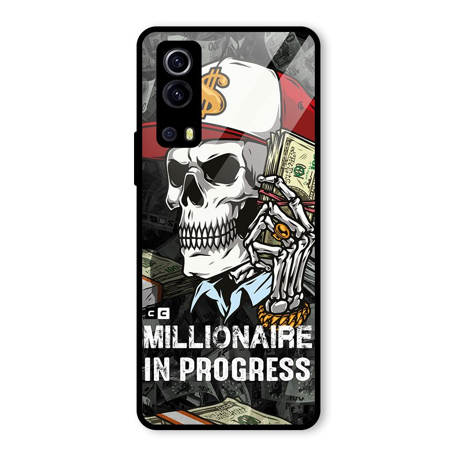 Cool Skull Millionaire In Progress Glass Back Case for Vivo iQOO Z3