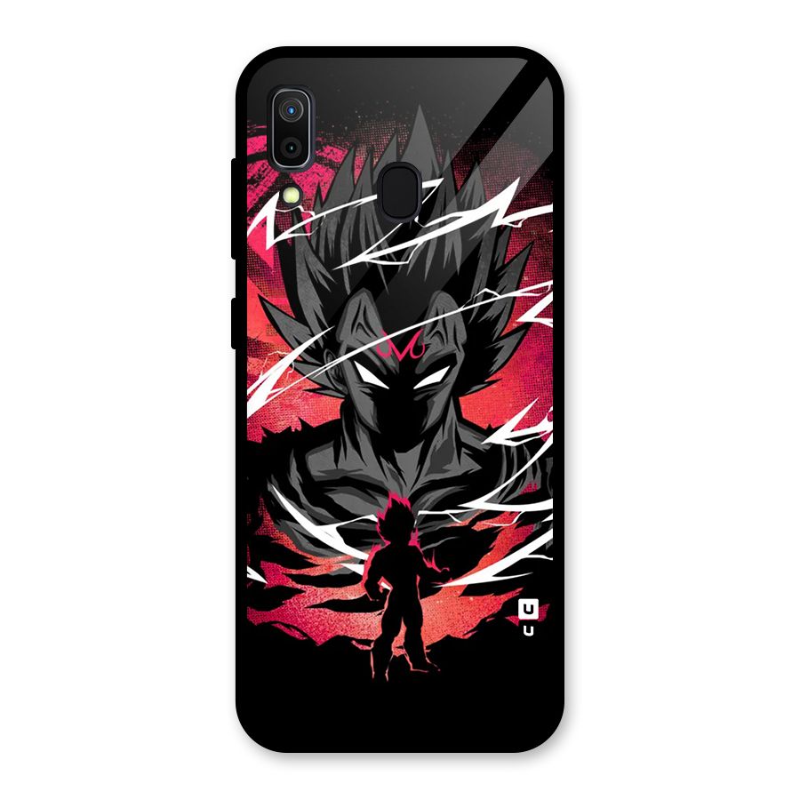Cool Vegeta Glass Back Case for Galaxy A30