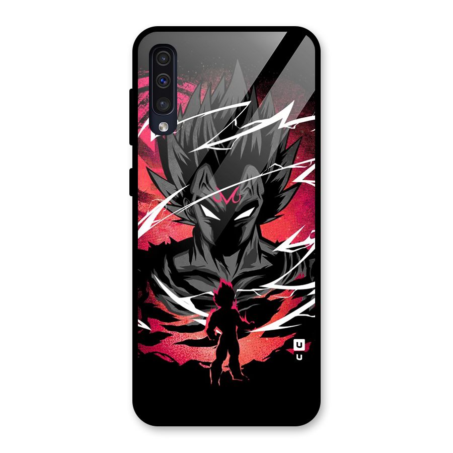 Cool Vegeta Glass Back Case for Galaxy A30s