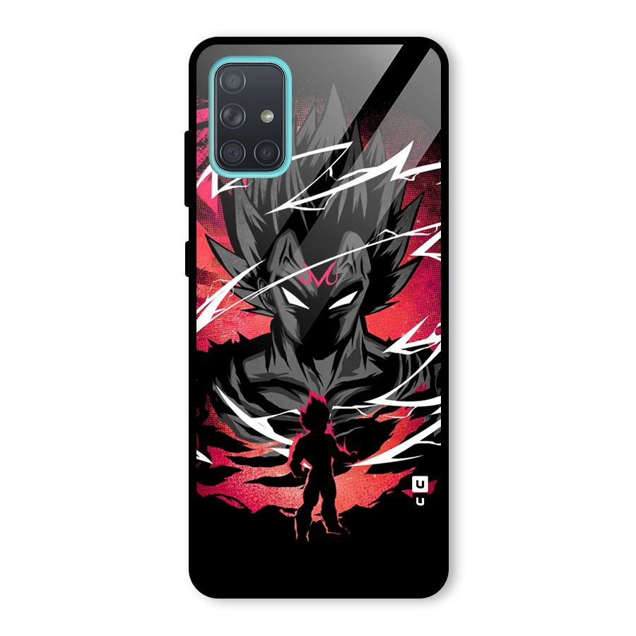 Cool Vegeta Glass Back Case for Galaxy A71