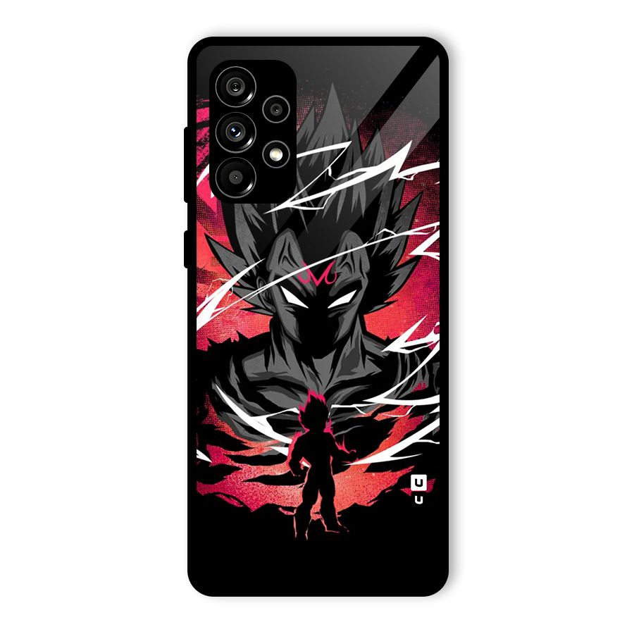 Cool Vegeta Glass Back Case for Galaxy A73 5G
