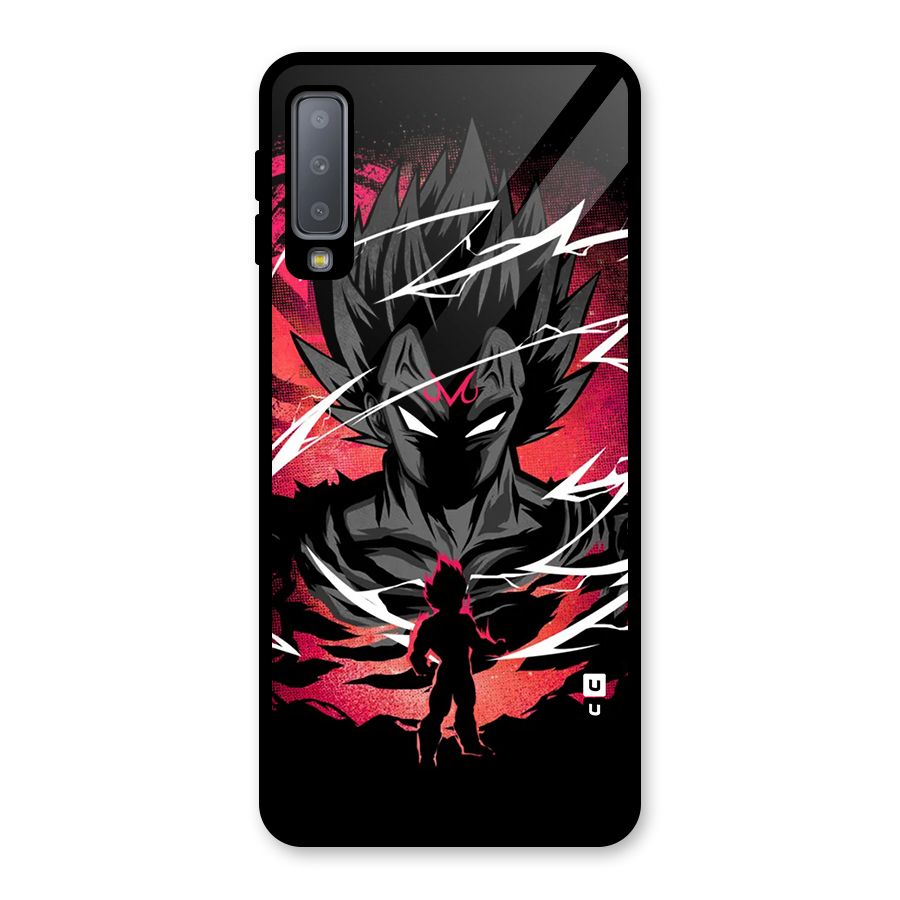Cool Vegeta Glass Back Case for Galaxy A7 (2018)