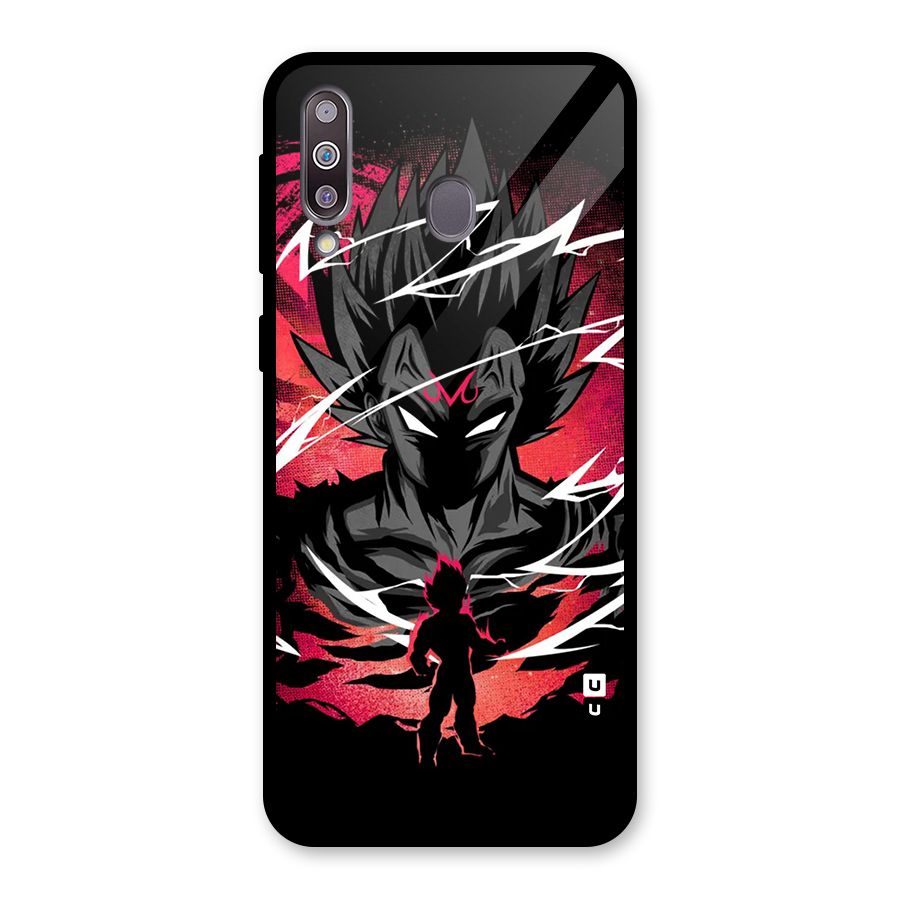 Cool Vegeta Glass Back Case for Galaxy M30