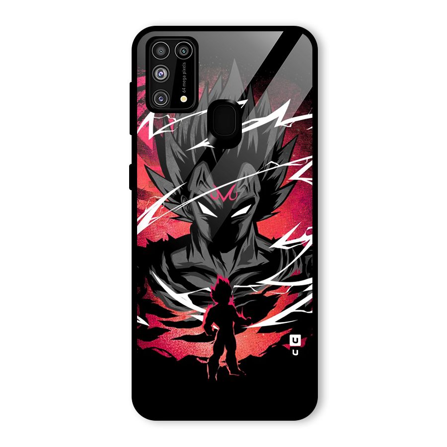 Cool Vegeta Glass Back Case for Galaxy M31