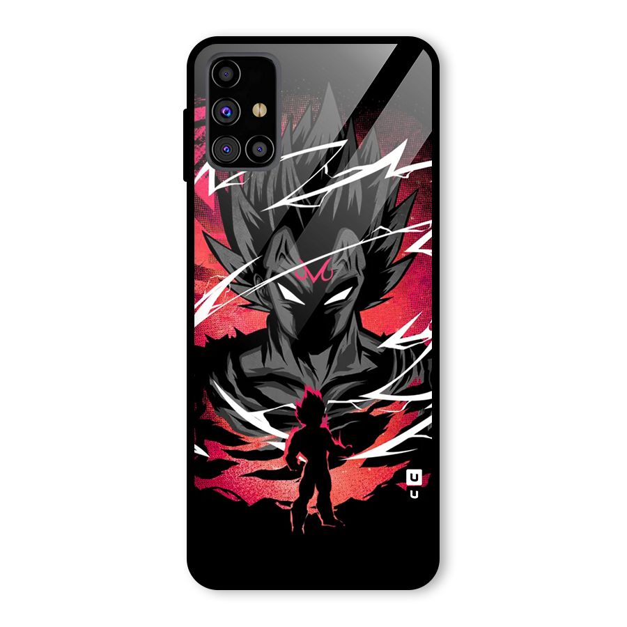Cool Vegeta Glass Back Case for Galaxy M31s