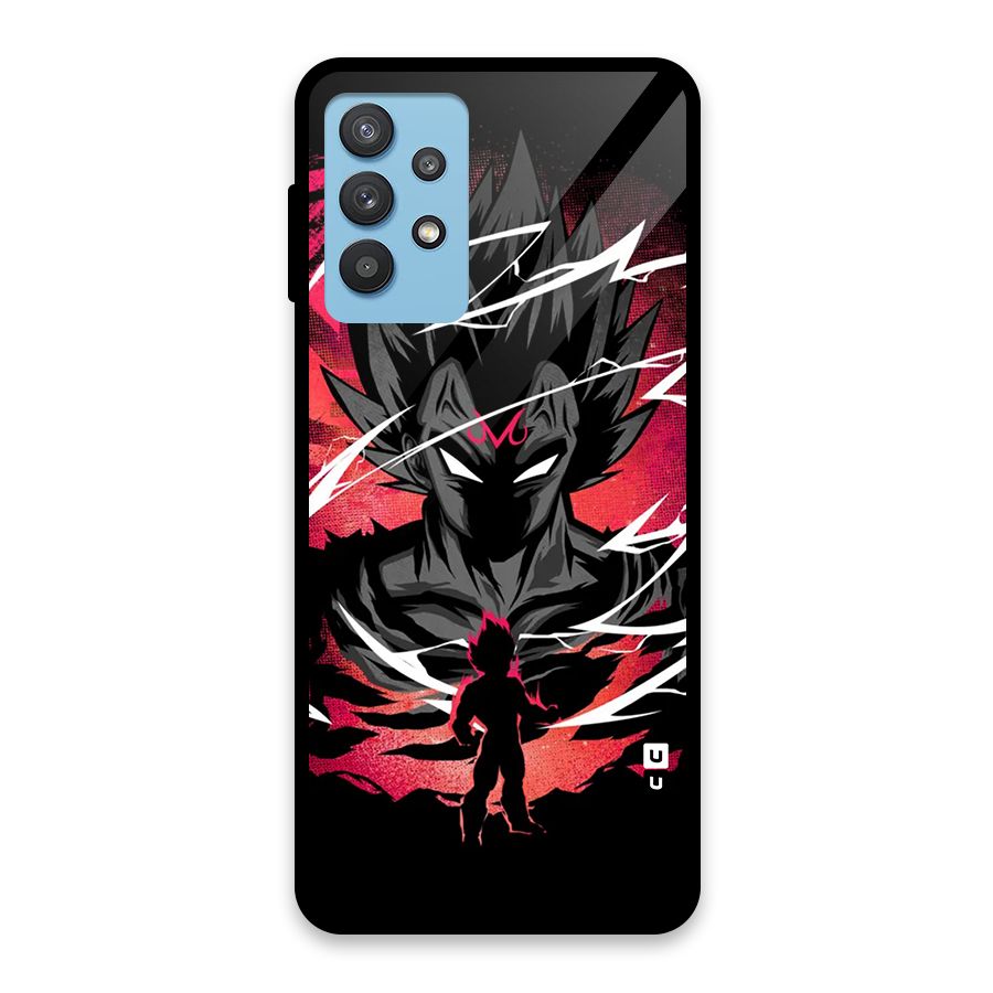 Cool Vegeta Glass Back Case for Galaxy M32 5G