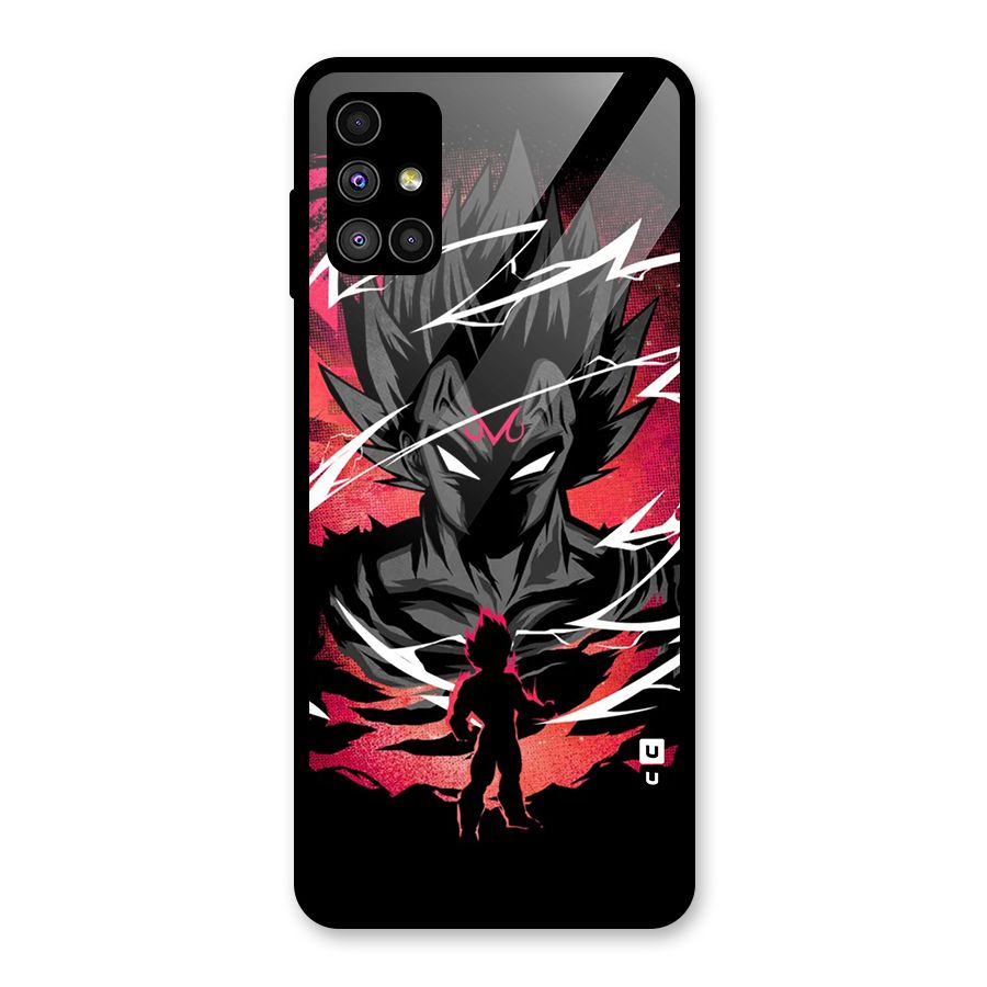 Cool Vegeta Glass Back Case for Galaxy M51