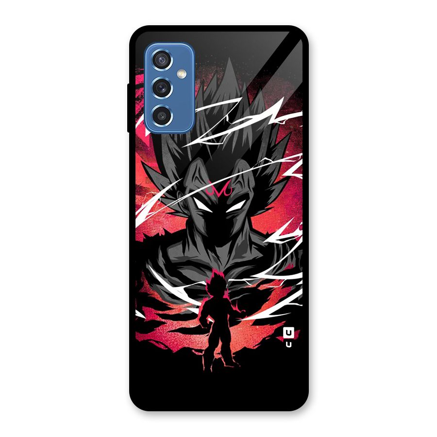 Cool Vegeta Glass Back Case for Galaxy M52 5G