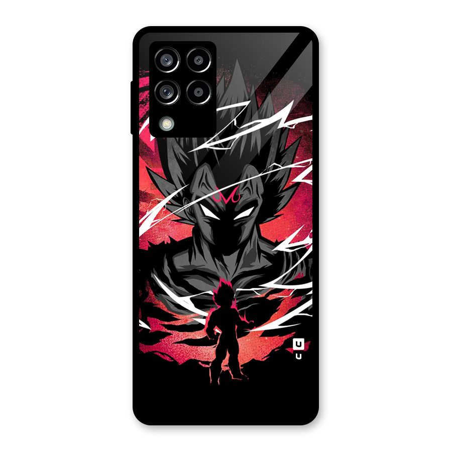 Cool Vegeta Glass Back Case for Galaxy M53 5G