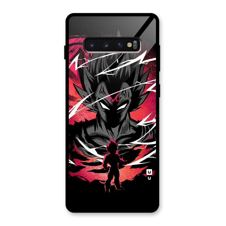 Cool Vegeta Glass Back Case for Galaxy S10 Plus