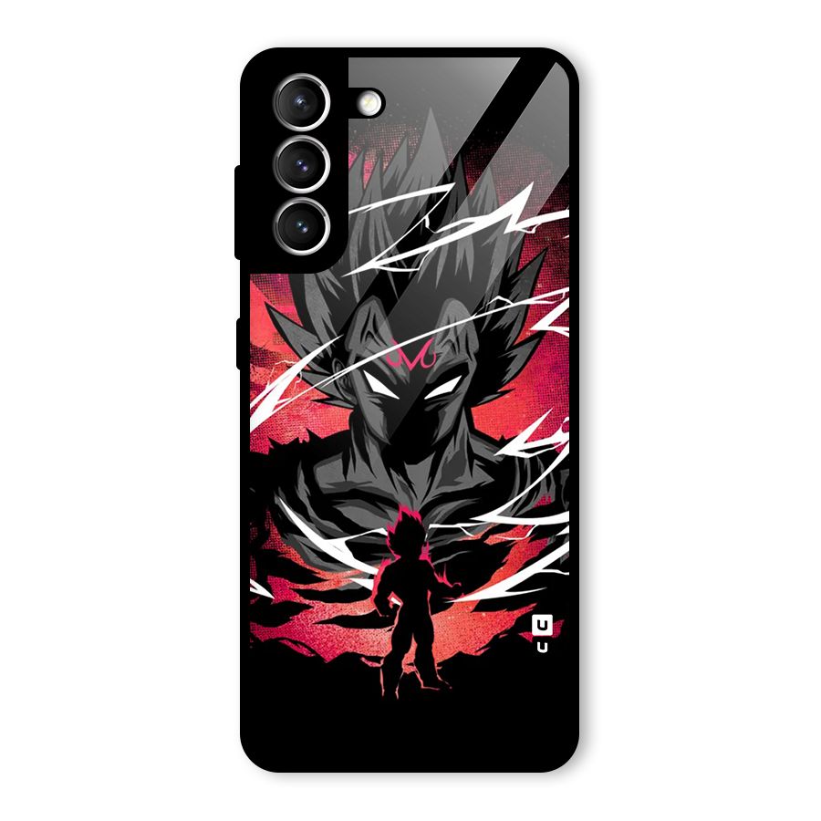 Cool Vegeta Glass Back Case for Galaxy S21 5G