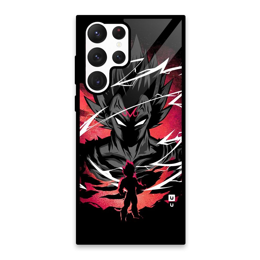 Cool Vegeta Glass Back Case for Galaxy S22 Ultra 5G