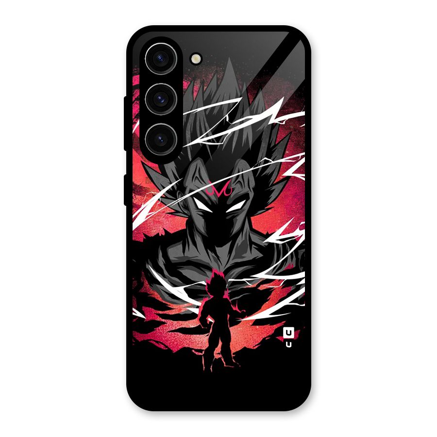 Cool Vegeta Glass Back Case for Galaxy S23
