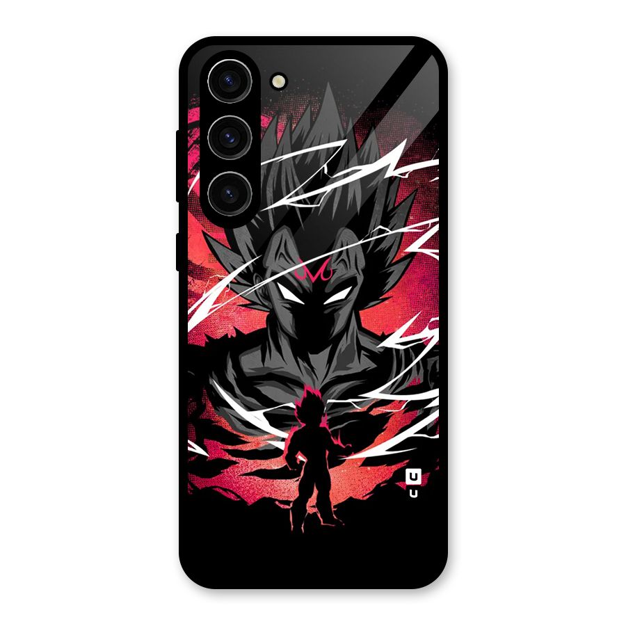 Cool Vegeta Glass Back Case for Galaxy S23 Plus