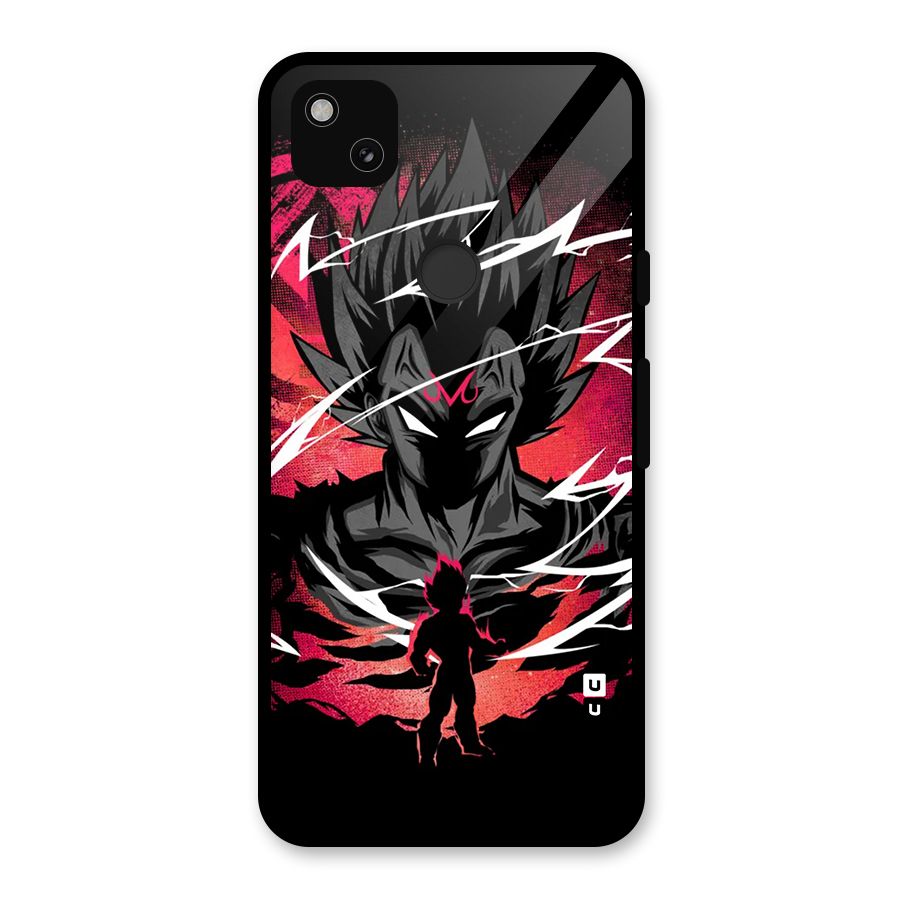 Cool Vegeta Glass Back Case for Google Pixel 4a