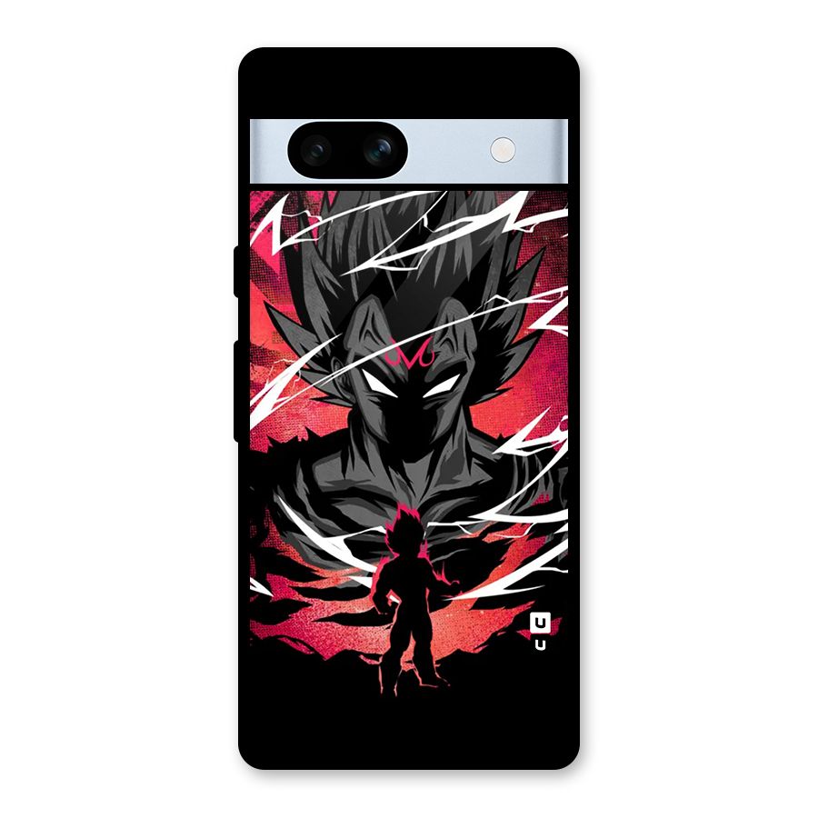 Cool Vegeta Glass Back Case for Google Pixel 7a