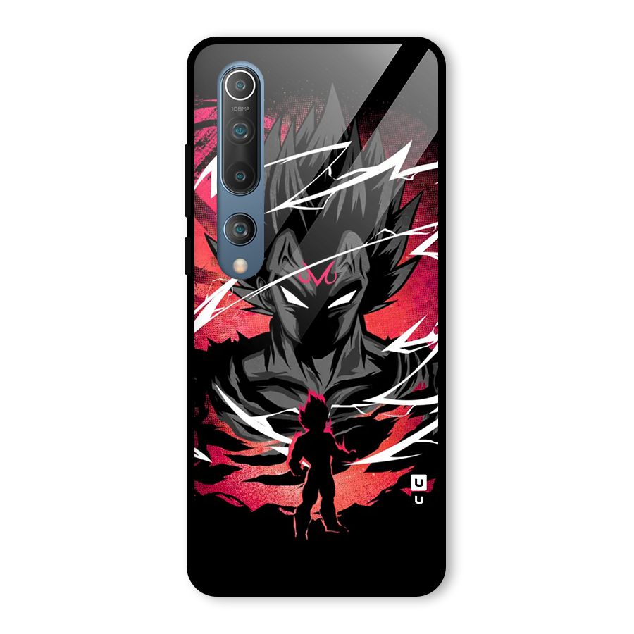 Cool Vegeta Glass Back Case for Mi 10