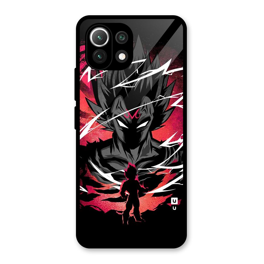 Cool Vegeta Glass Back Case for Mi 11 Lite NE 5G
