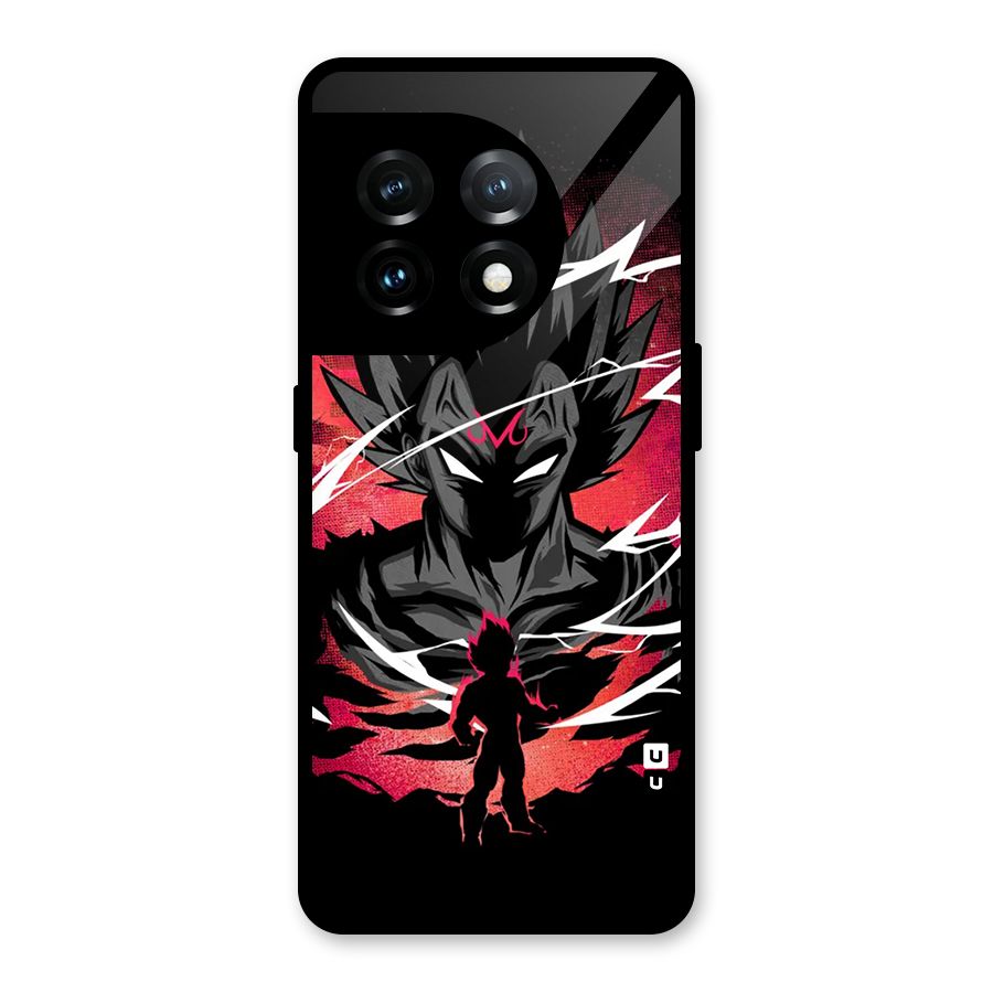 Cool Vegeta Glass Back Case for OnePlus 11
