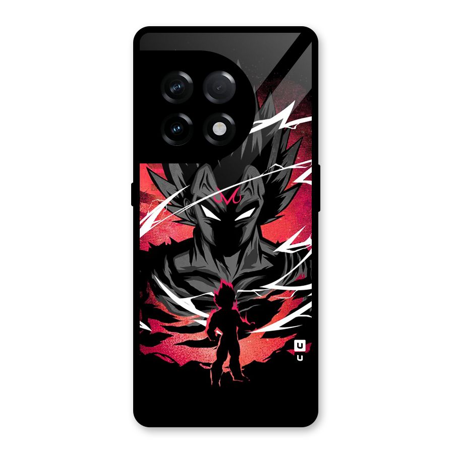 Cool Vegeta Glass Back Case for OnePlus 11R