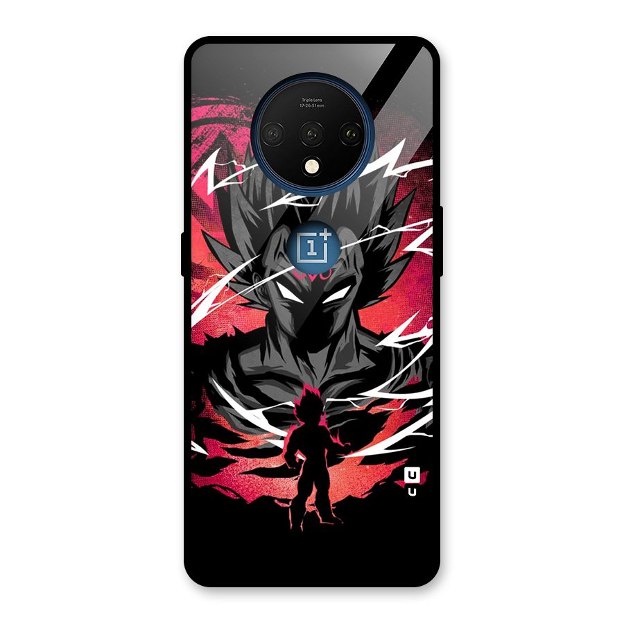 Cool Vegeta Glass Back Case for OnePlus 7T