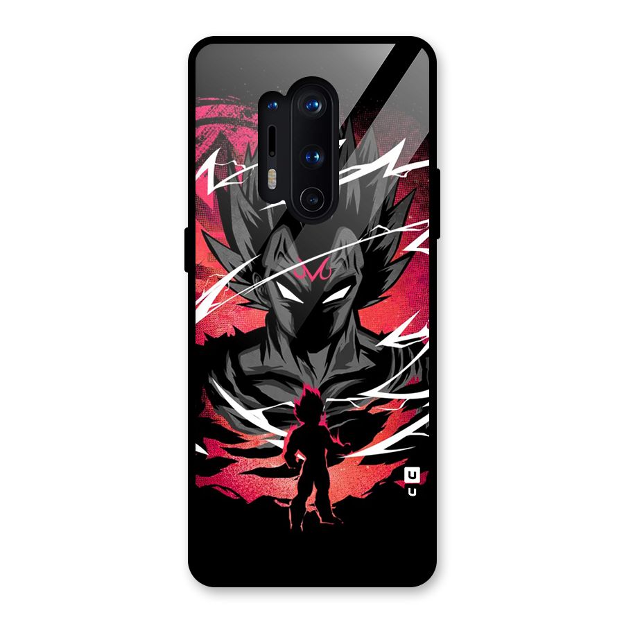 Cool Vegeta Glass Back Case for OnePlus 8 Pro