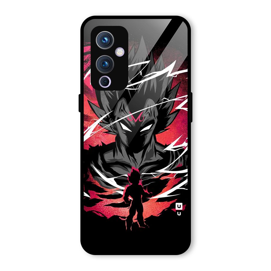 Cool Vegeta Glass Back Case for OnePlus 9
