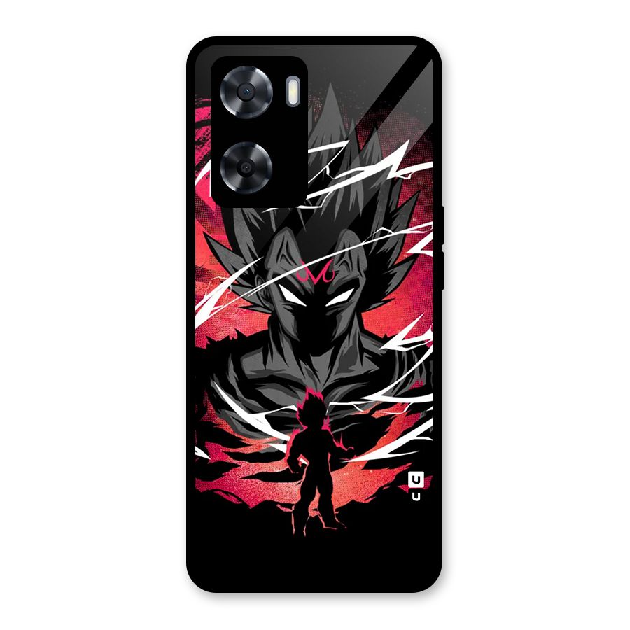 Cool Vegeta Glass Back Case for Oppo A57 2022