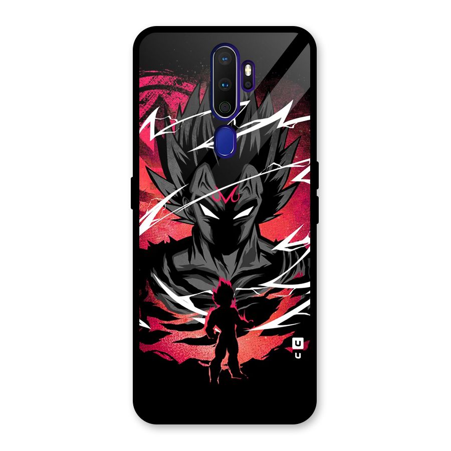 Cool Vegeta Glass Back Case for Oppo A9 (2020)