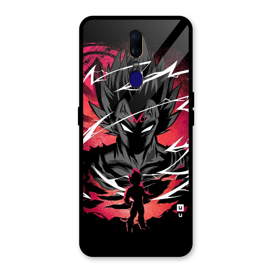 Cool Vegeta Glass Back Case for Oppo F11