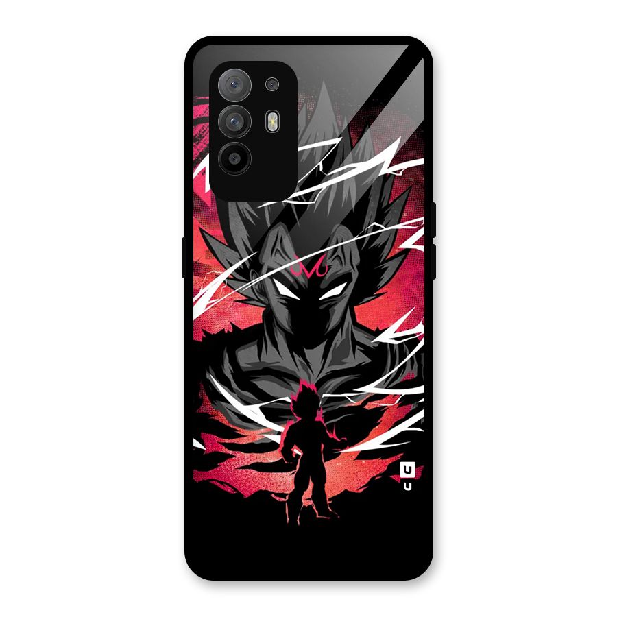 Cool Vegeta Glass Back Case for Oppo F19 Pro Plus 5G