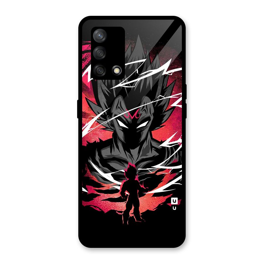 Cool Vegeta Glass Back Case for Oppo F19s