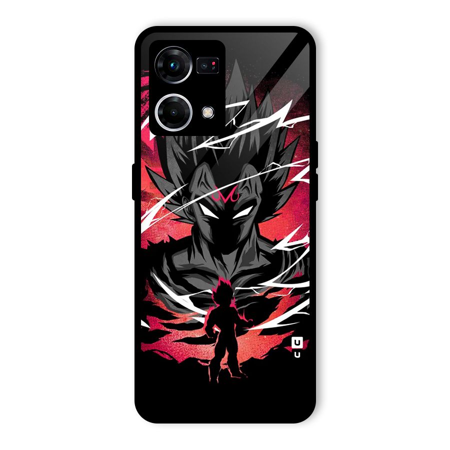 Cool Vegeta Glass Back Case for Oppo F21 Pro 4G