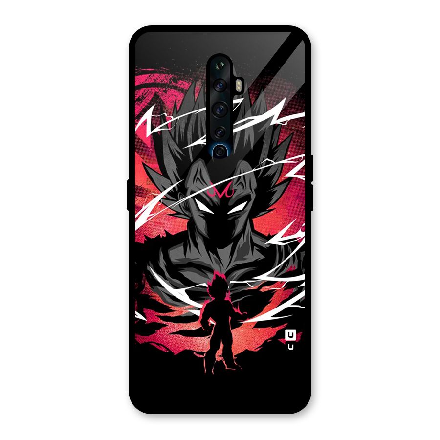 Cool Vegeta Glass Back Case for Oppo Reno2 F